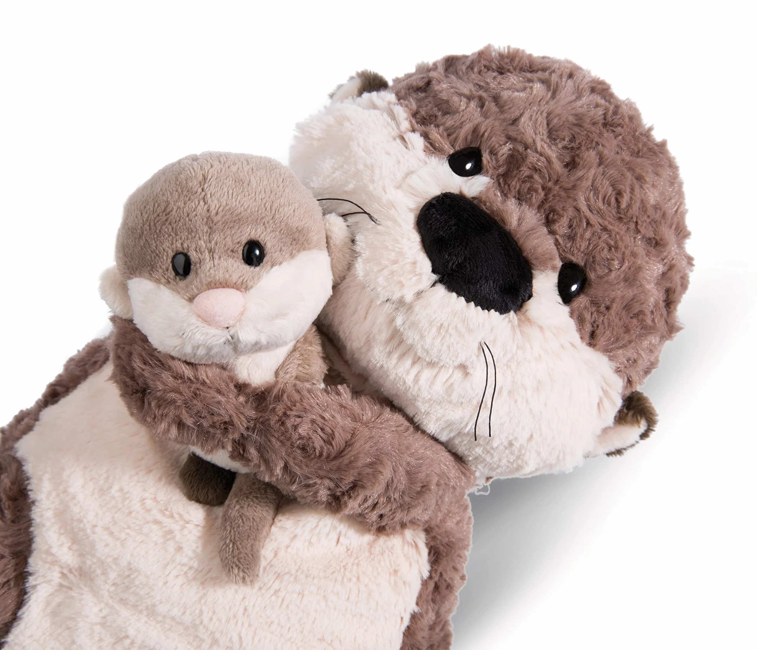 Cuscino lontra Oda & Odalina 40x20cm Grigia - Soffice Cuscino in Materiale sostenibile per Bambini, Bambine, Neonati e Amanti dei Peluche - Ideale a casa, all'asilo o in Viaggio