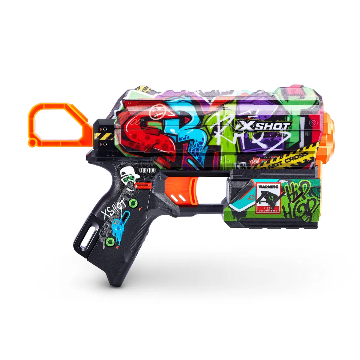 X-Shot Skins Flux, Graffiti, Blaster a freccette in schiuma (confezione da 2, 16)