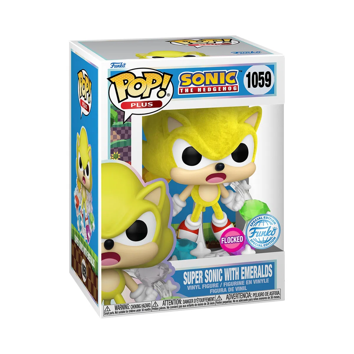 Funko Pop! Plus: Sonic - Super Sonic With Emeralds - Sonic The Hedgehog - Esclusiva Amazon - Figura in Vinile da Collezione - Idea Regalo - Merchandising Ufficiale - Giocattoli per Bambini e Adulti