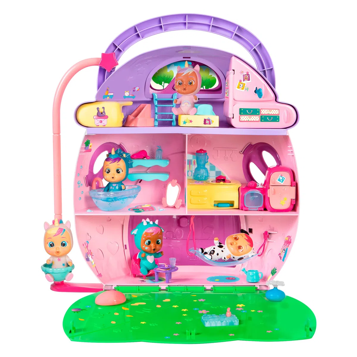 IMC Toys Cry Babies Magic Tears, La Grande Casa Di Dreamy, Con Personaggio Rose Playset Con Piú Di 25 Accessori, Per Bambine E Bambini +3 Anni, Multicolore, 45.21 x 20.07 x 54.86 cm, 900 grammi