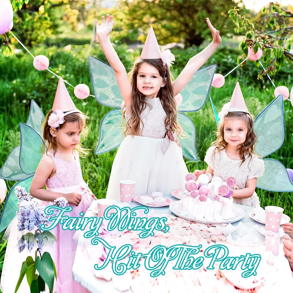 Vibbang Ali Fata Bambina, Ali di Fata Donna Principessa, Ali di Fata a Farfalla Glitter Costume Farfalla, per Compleanno Carnevale Natale Halloween, Costume di Angelo per Ragazze (Verde)