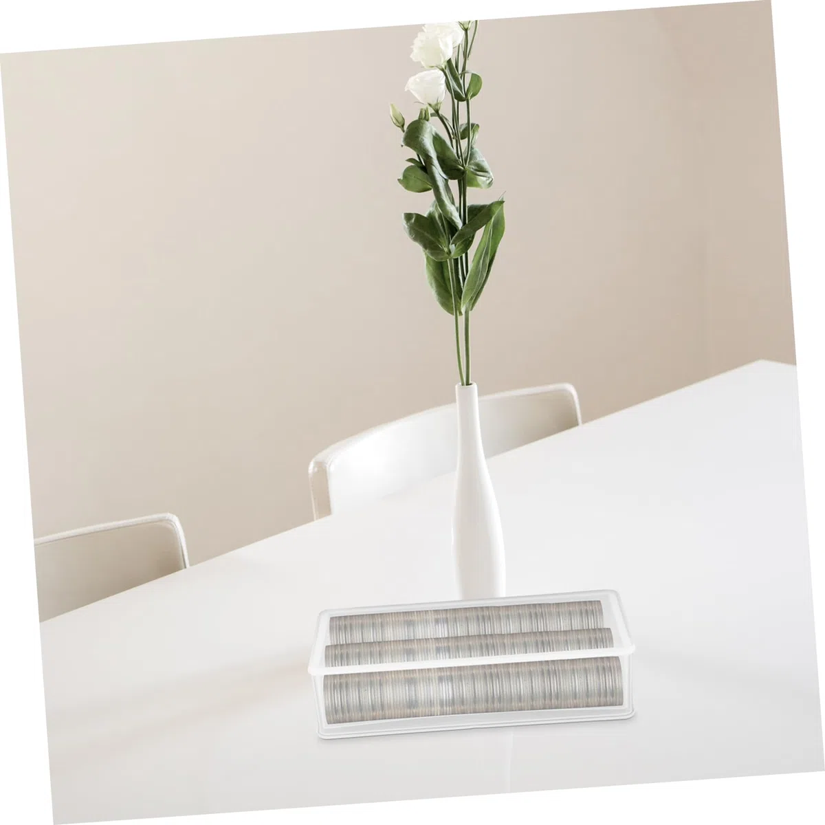 Happyyami Scatola Porta Monete in Pp Trasparente 2 Pezzi Custodia Portamonete Pratica Resistente per Collezione Banconote e Monete Accessorio per Collezionisti