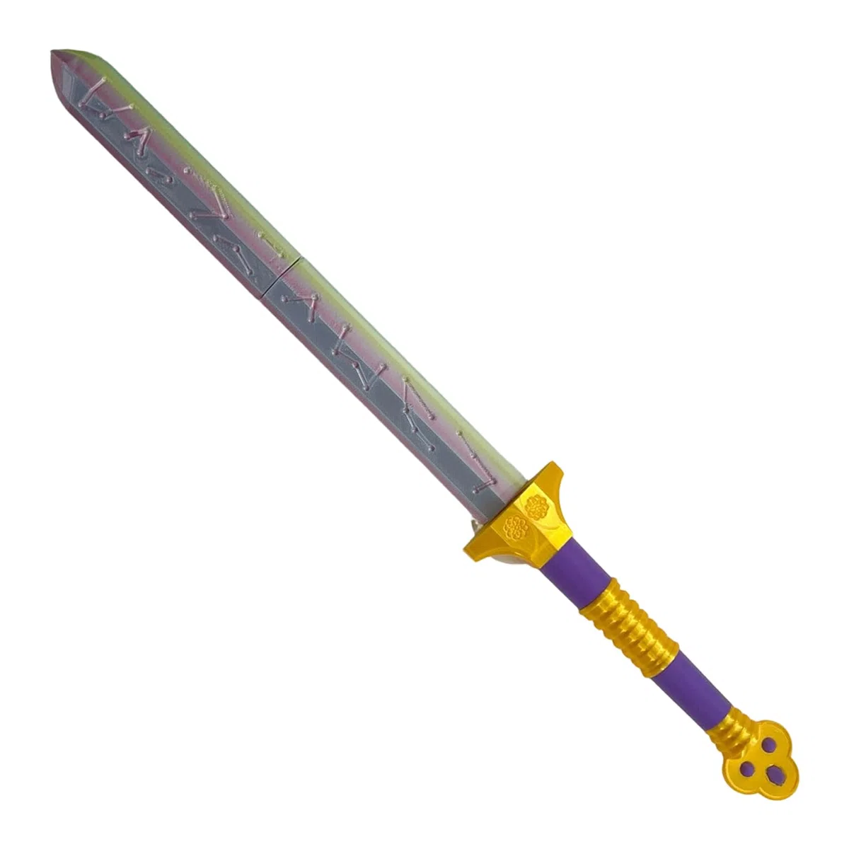 JSTHHTT Spada Cosplay Stampata in 3D, Spada Anime Hunters, SSpada Cosplay Telescopica Retrattile, Accessori Anime, Cosplay Oggetto da Collezione Animato, per i Fan