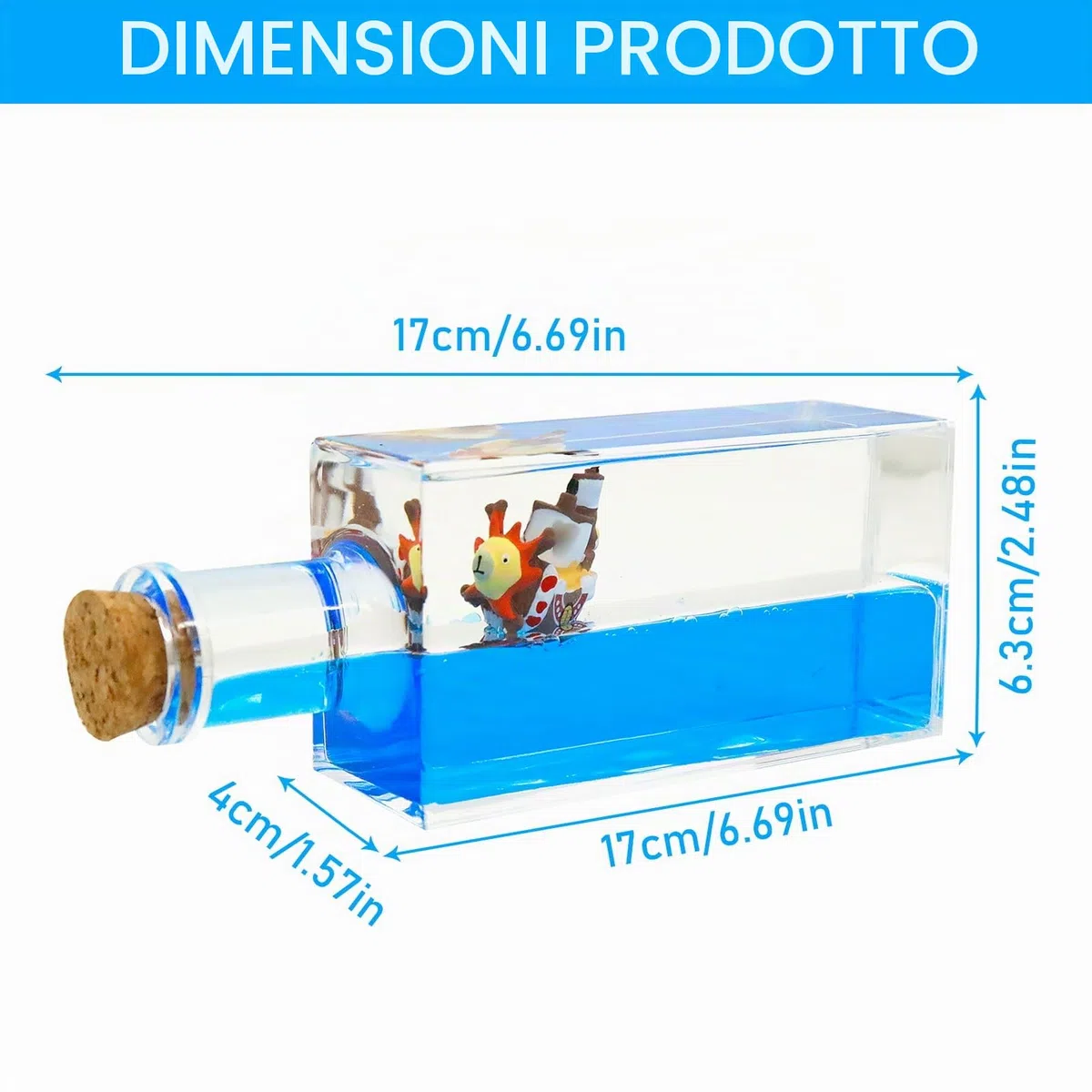 Fluid Drift Flacone, Flacone liquido per Navi da Crociera, Nave da Crociera Fluid Drift, Nave in Bottiglia, la Nave Inaffondabile, per la Decorazione del Tavolo e Dell'auto