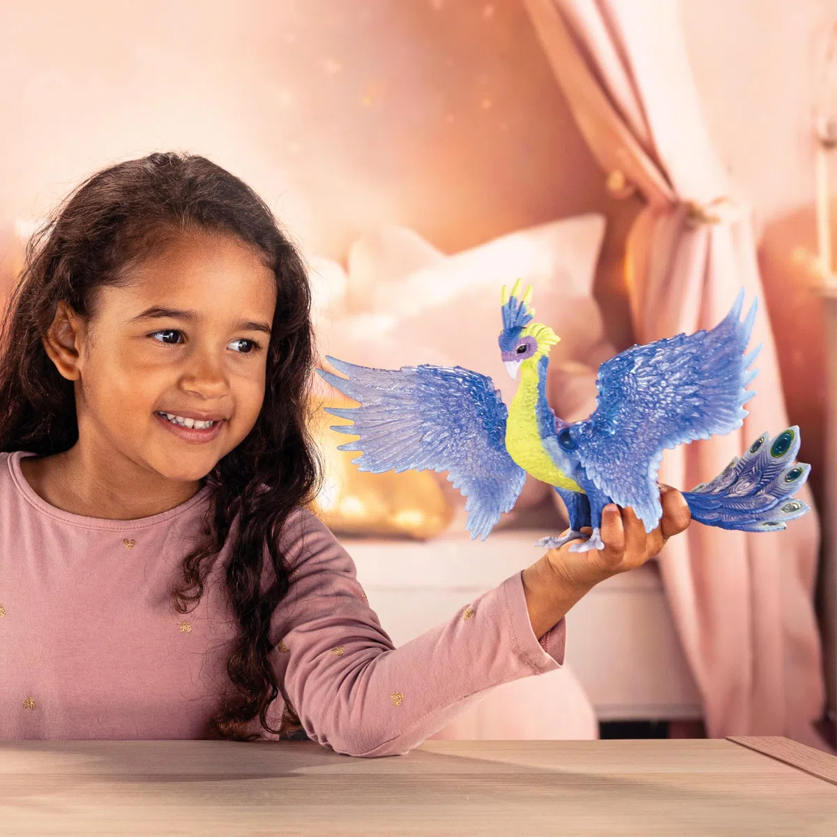 SCHLEICH BAYALA | Pavone Magico 70794 | figura dettagliata con ali trasparenti mobili e magnete | regalo per bambine e bambini | personaggio da gioco dai 5 anni | 18 x 30 x 17 cm
