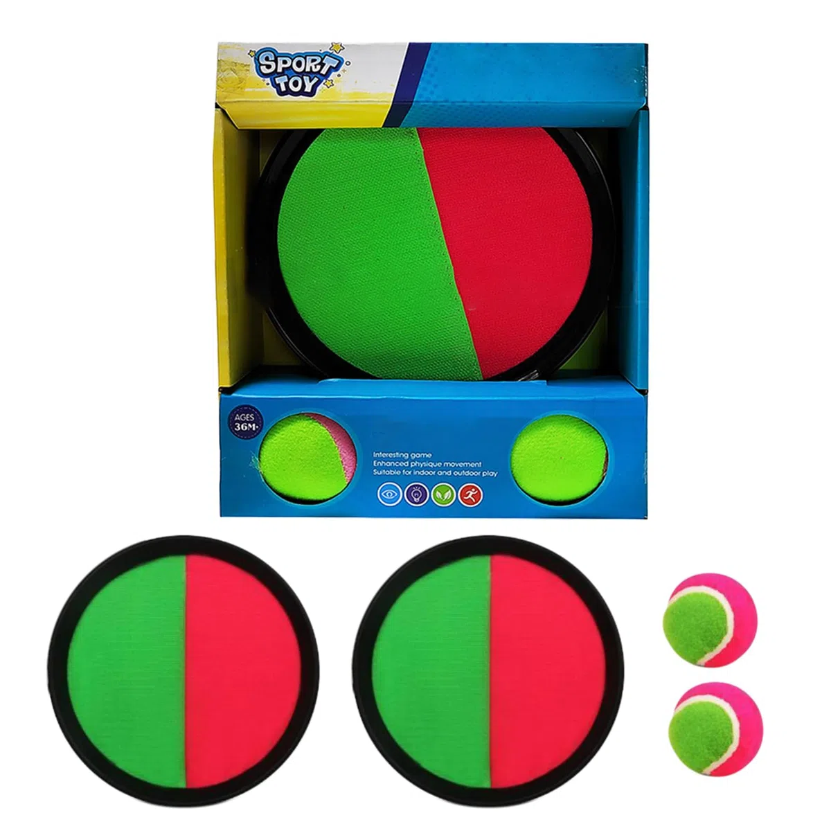 Gioco Di Lancio E Presa Con Palla, Giochi di Abilità con Palla per Bambini, Giocattolo Adesivo Sportivo per Interazione Genitori-Figli da Giardino, Esterno e Campeggio
