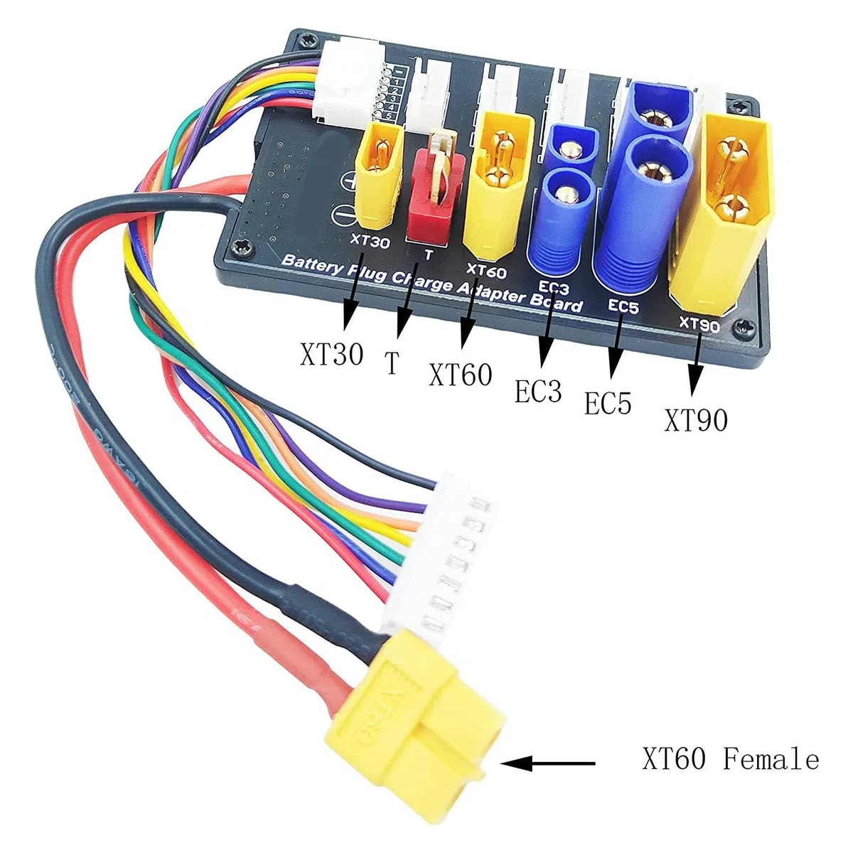 Scheda di Ricarica Parallela 6S XT90, XT30, EC3, EC5, T, XT60 per IMAX B6 UN A6, Leggera e Compatta, Efficiente e, Adatta a Vari Settori, Connettore Inductrix Ultra Micro