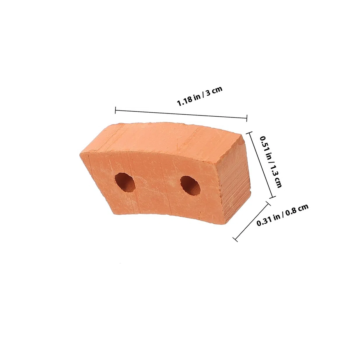 FRCOLOR Mattoni in Miniatura in Argilla Ceramica Khaki 30 Pezzi Facili da Assemblare per Costruire Casa Giocattolo DIY per Ragazzo Ragazza
