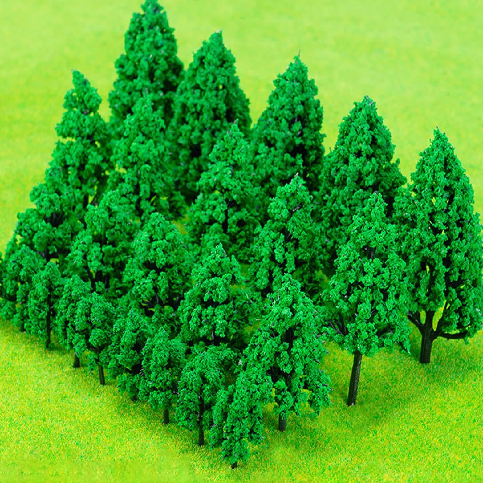 50 Pezzi Alberi Modello Misto, Albero del Diorama Plastic, Albero Misti per Modellismo, Miniatura Alberi Treno per Paesaggio DIY, Paesaggi in Miniatura, Tavolo di Sabbia, Modello di Paesaggio 4- 10 cm