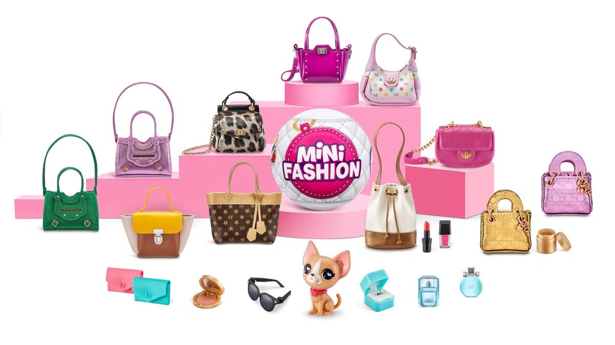 Mini Brands Mini Fashion Series 1 Borse e accessori in tessuto reale capsule giocattolo da collezione (2 pezzi)