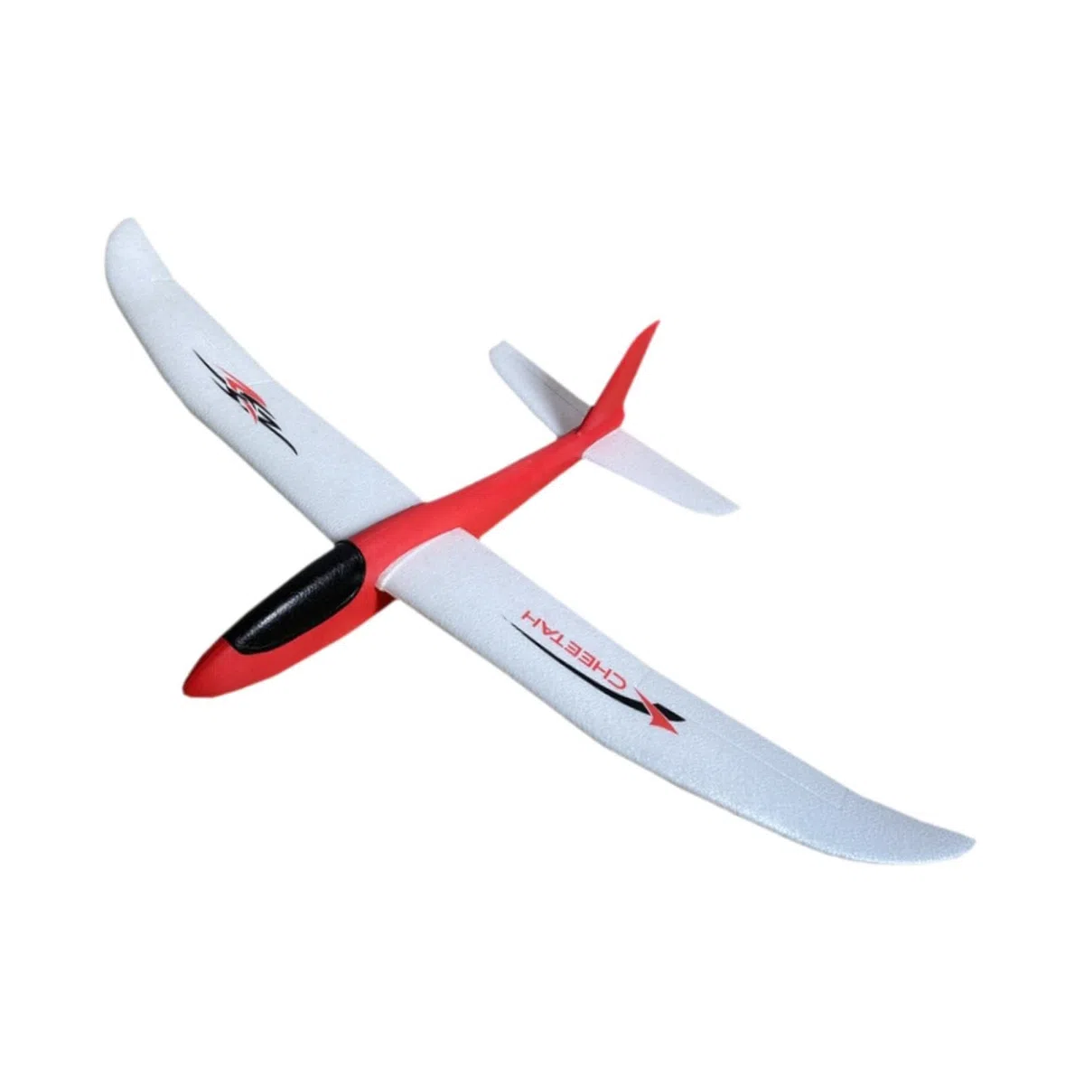 harayaa Giocattolo Aereo in Schiuma da Lancio, Grande, Robusto, Compatto, per Sport all'Aria Aperta, per Ragazzi e Ragazze, Regalo di Compleanno, Rosso