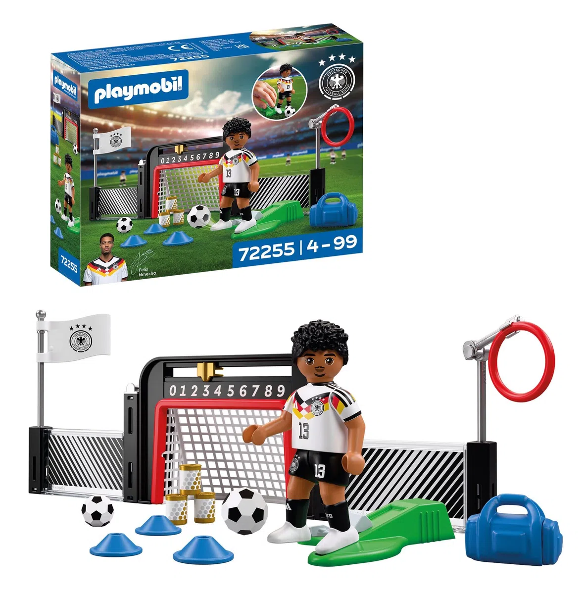 PLAYMOBIL | DFB | Stazione di allenamento Nmecha | Set da gioco di calcio | Figure da calcio | 72255