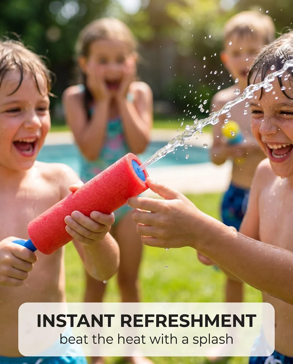 Pistole ad Acqua per Bambini, 8 Pezzi, Ideali Bomboniere Festa Compleanno, Giochi Estivi Spiaggia Piscina Giardino