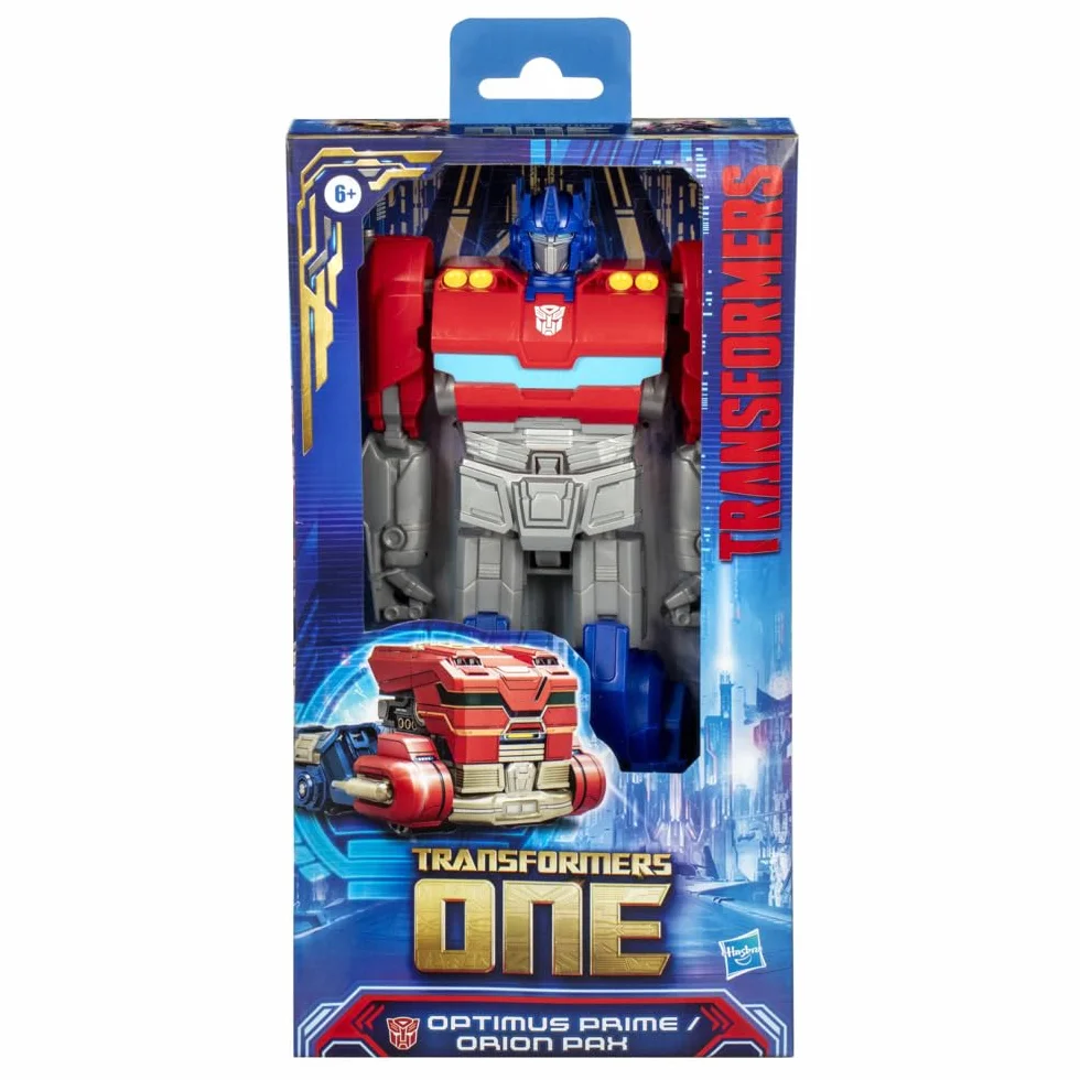 Transformers Hasbro, One, Action Figure da Collezione 2 in 1 Optimus Prime/Orion Pax, 28 cm, per Bambini e Bambine dai 6 Anni in Su