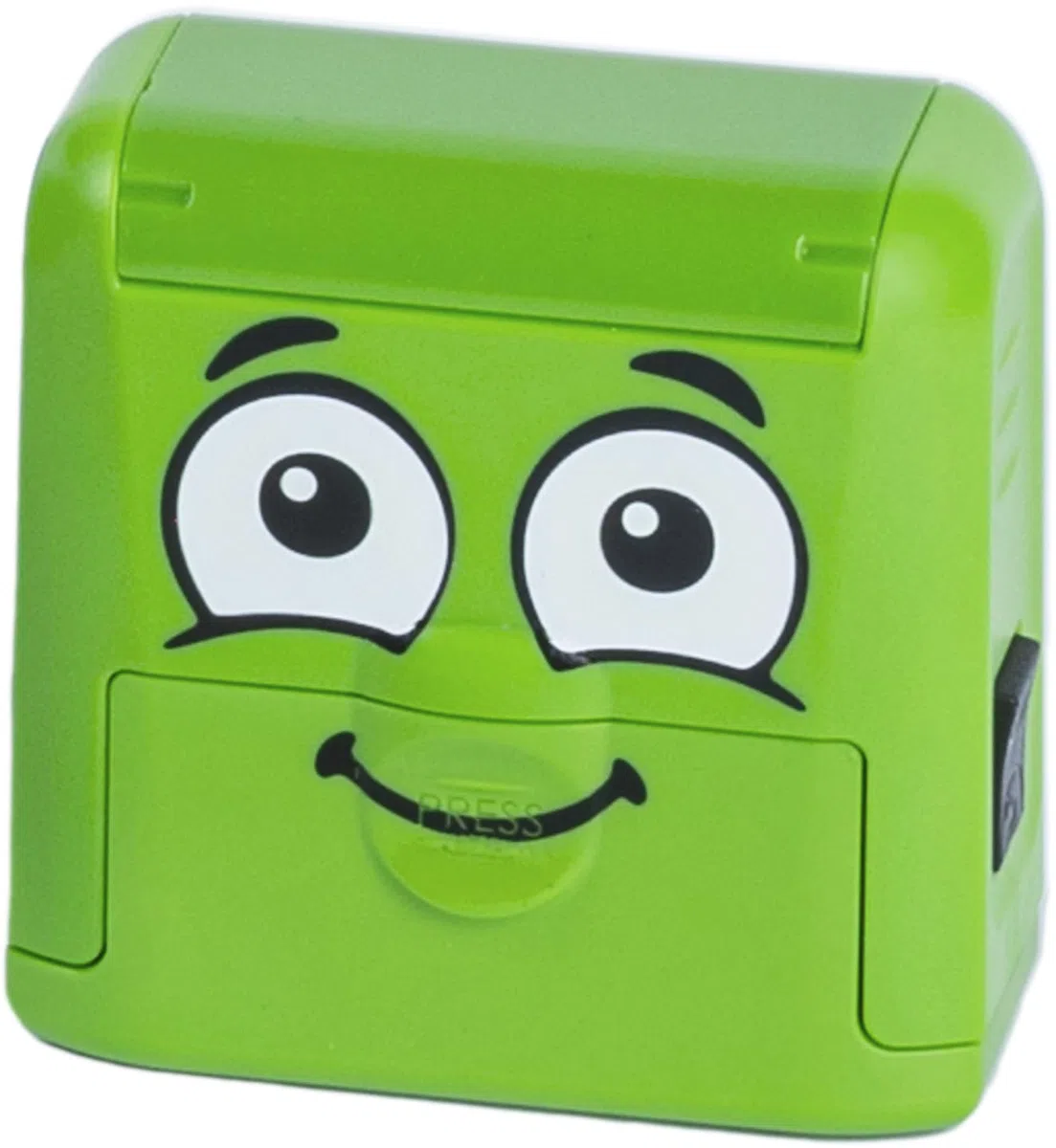 DIY MARKY - Timbro personalizzabile per bambini | Abbigliamento e oggetti per bambini | Inchiostro fino a 1000 impronte | Tutte le superfici | Kit completo con etichette e nastro termoadesivo (Verde)