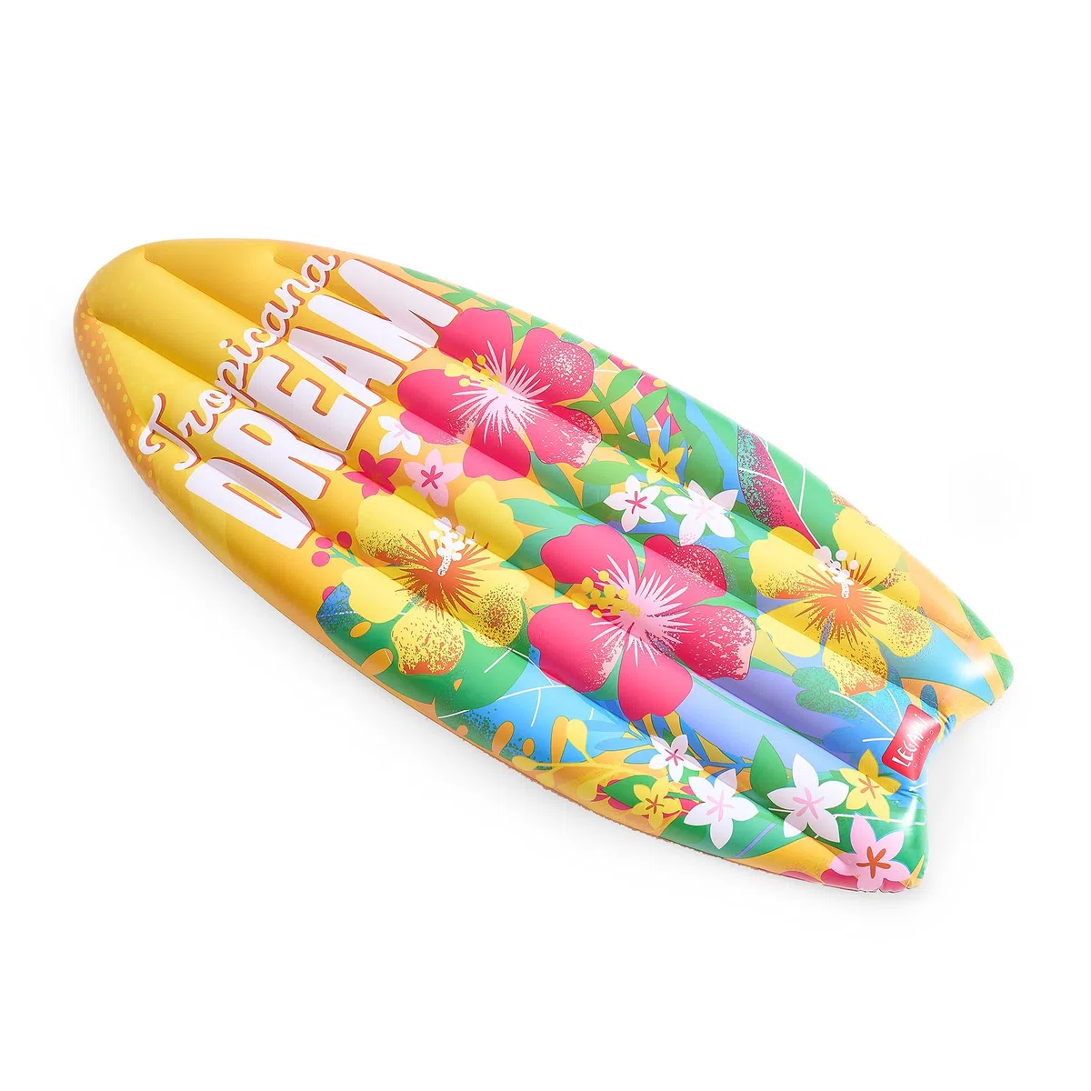 Legami - Materassino Mare Gonfiabile, Materassino Gonfiabile Singolo, 2 Camere d'Aria, Supporta fino a 90 Kg, A forma di Tavola da Surf, Include Toppa Autoadesiva per Piccoli Fori, 70 x 173 cm