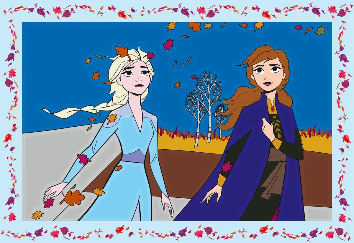 Ravensburger CreArt 5 Anni Junior: Frozen 2 – Dipingere con i Numeri per Bambini 5+ Anni, Kit Pittura con 2 Tavole, Pennello Ergonomico e Colori Inclusi, 32 x 22 cm, Idee Regalo per Bambini 5 Anni