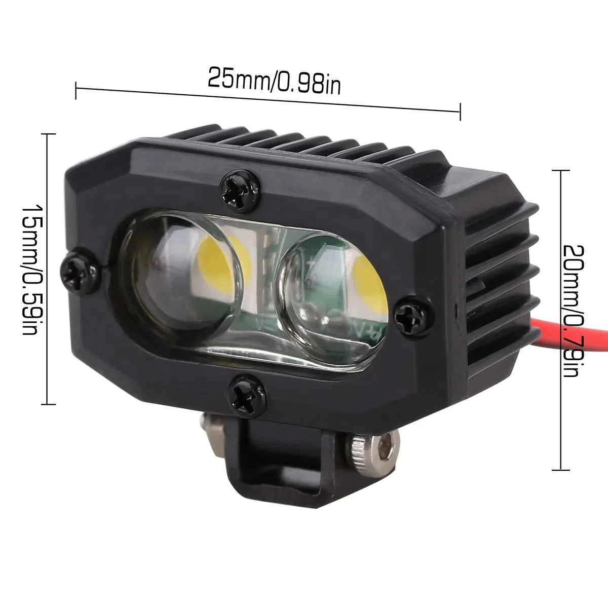 INJORA RC LED Luci 4 PZ Crawler Faro per Axial TRX-4 TRX6 SCX10 90046 Wraith Redcat Gen8 1/10 RC Crawler Auto Parti di Aggiornamento