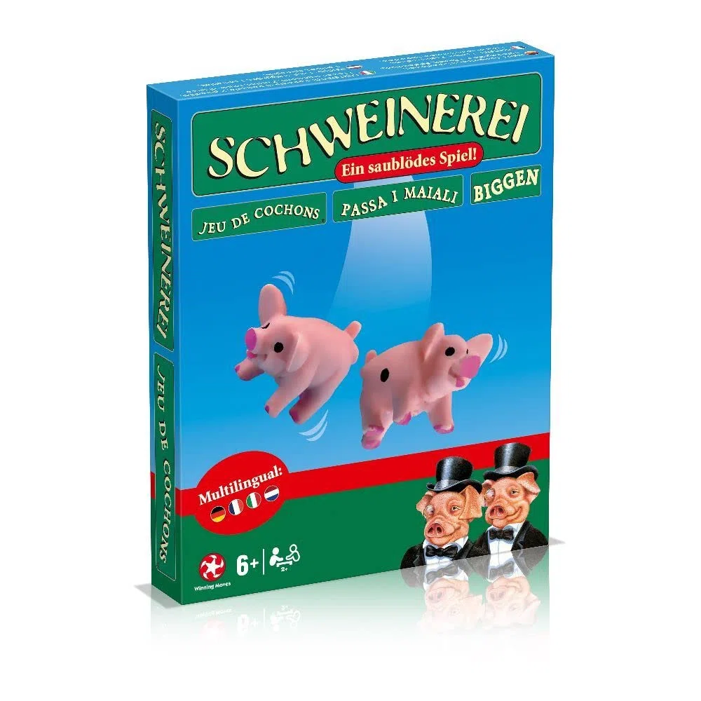 Winning Moves - Maiale (Nuova Scatola) - Il Gioco per Feste per Bambini, Famiglie e Adulti - età 8+ - Tedesco