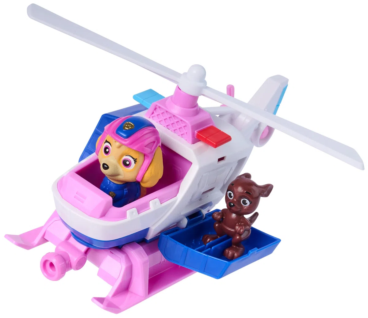 Paw Patrol: Search & Rescue, Elicottero di Salvataggio di Skye con 2 Personaggi, Elicottero Giocattolo a Retrocarica, Giocattoli per Bambini e Bambine, 3+ Anni