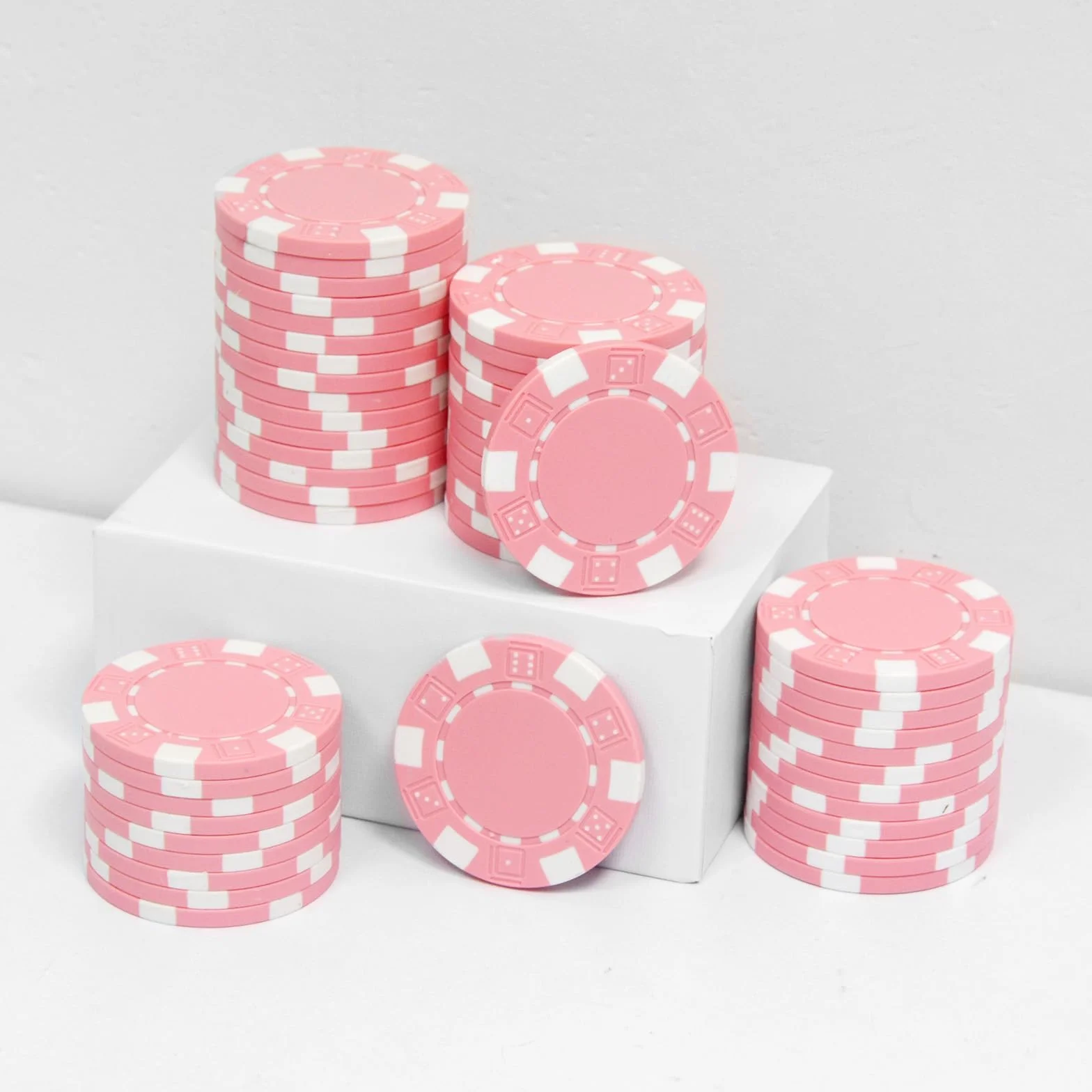 Chip da poker Monte Carlo in ABS da 11,5 grammi, chip da poker per Texas Hold'em, blackjack, giochi di poker notturni, confezione da 50