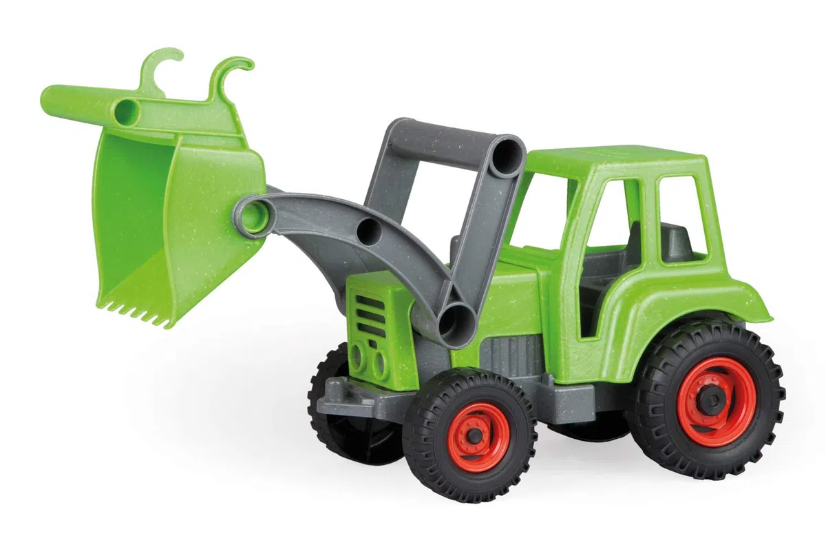 LENA - EcoActives Trattore con Frontale Caricatore per 2+ Anni Bambini, Verde/Nero
