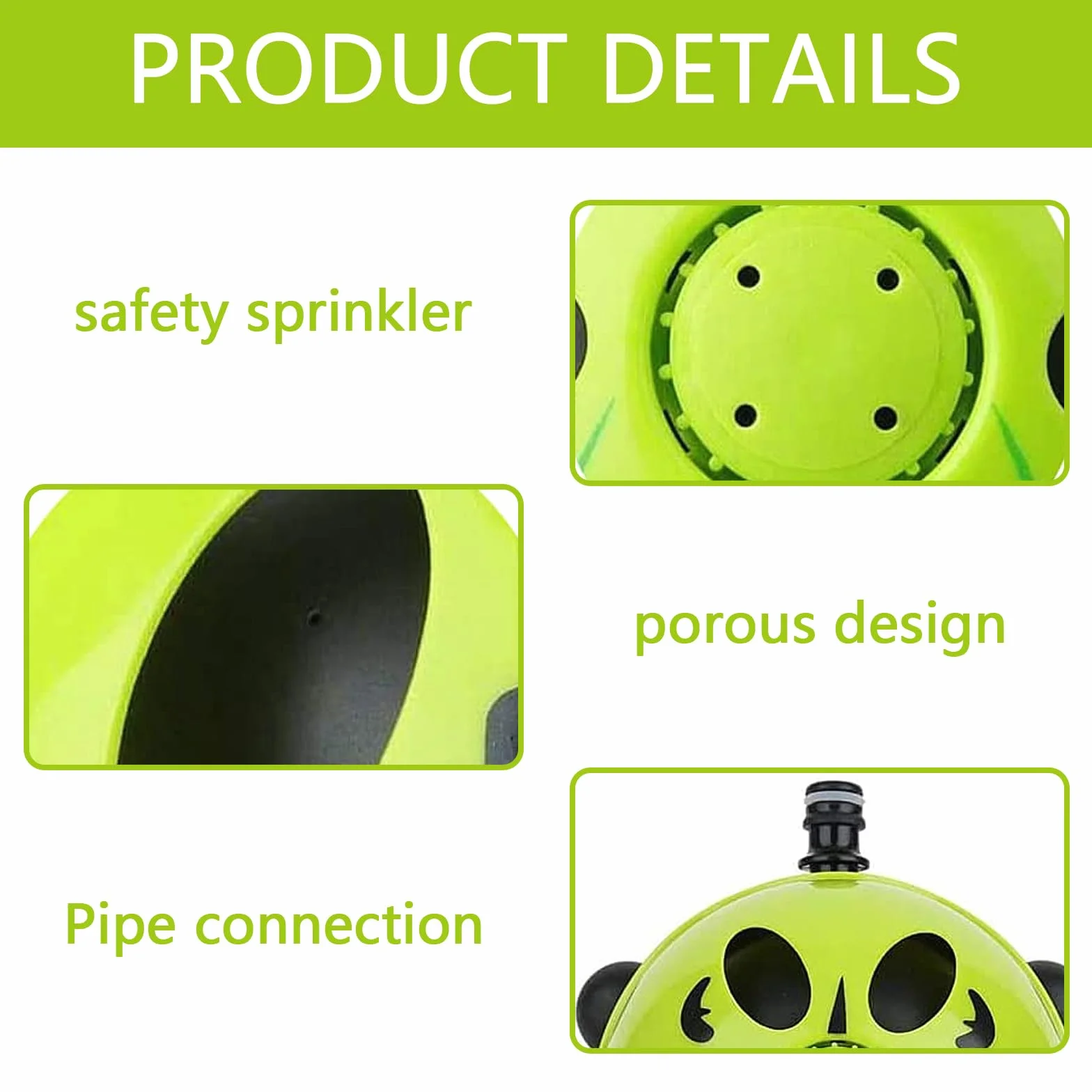 Giochi da Giardino per Bambini, Giochi Acqua Bambini, Outdoor Sprinkler Toy, Giocattolo di Sprinkler, Coccinella Verde, Unisex, 3-10 Anni