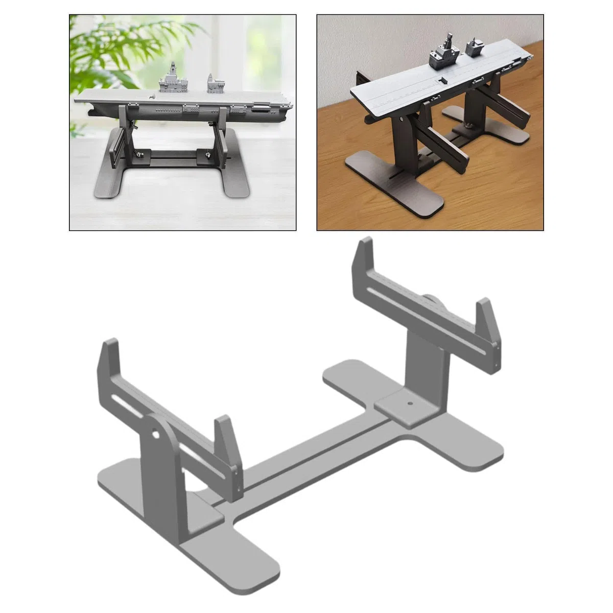 MagiDeal Supporto per modellismo navale, Supporto per modellismo navale in, Staffa Fai da Te Minimalista e Robusta, Base ausiliaria per la Costruzione e, Grigio