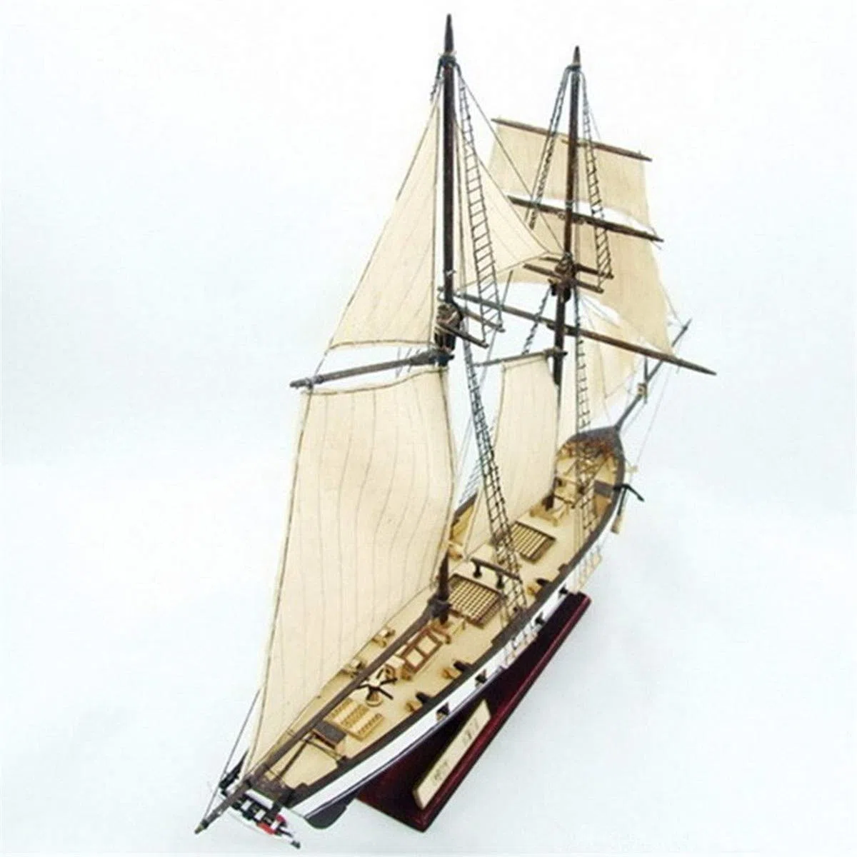 EsportsMJJ 380X130X270Mm Diy Nave Assemblaggio Modello Kit Classico Barche A Vela In Legno Scala Modello Decorazione