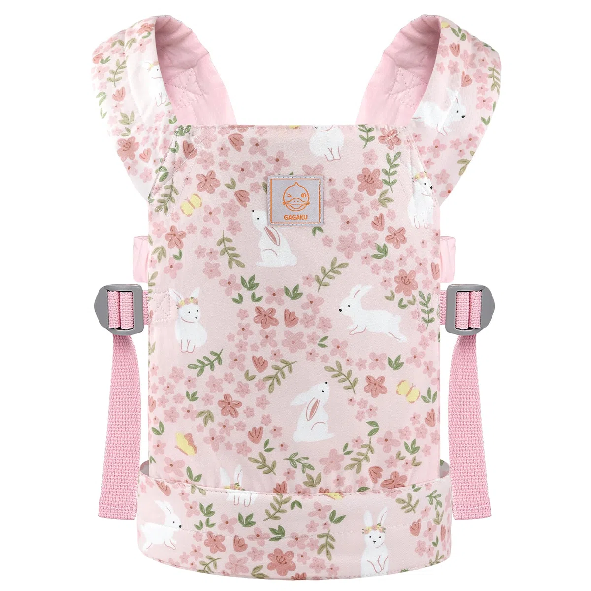 GAGAKU Porta Bambina Bambola per Ragazze Piccole Portachiavi BamboleAccessori per Bambini Piccoli Zaino, rosa - Coniglio