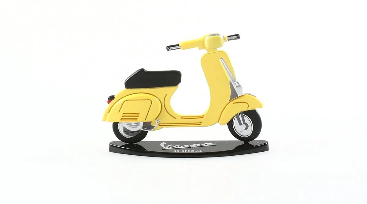 OPO 10 - Lotto di 4 Riproduzioni 2D di Scooter compatibili con Vespa 7 cm: 50 Special + 150 GS + PX 125 + 125 Primavera