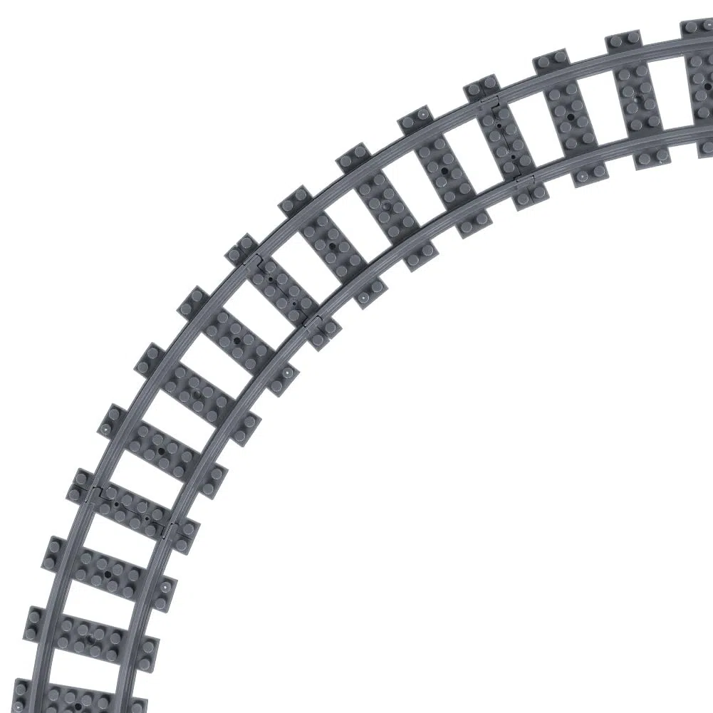 HOTUT 32 pezzi City Binari, Classic City Set di Binari Curvi Rails, Treno da Città per Ampliare la Ferrovia del Treno Giocattolo per Ragazzi Ragazze compatibili con il leader di mercato