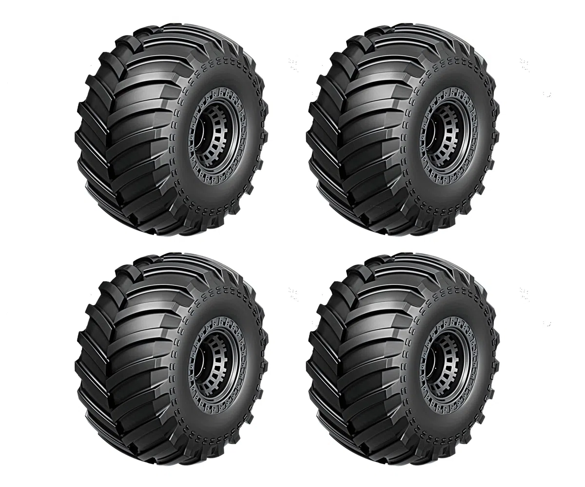 Y14411-21 Scala 1/14 RC Accessori Auto Rally Ruote, Ricambi RC Veicolo Ruote & Set di Pneumatici per 14412 & 14411 (Quattro Gomme)
