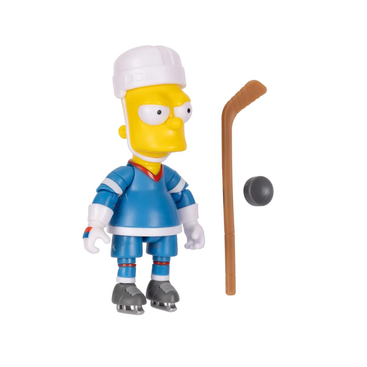 The Simpsons Bart da hockey da 12,7 cm con bastone da hockey e disco