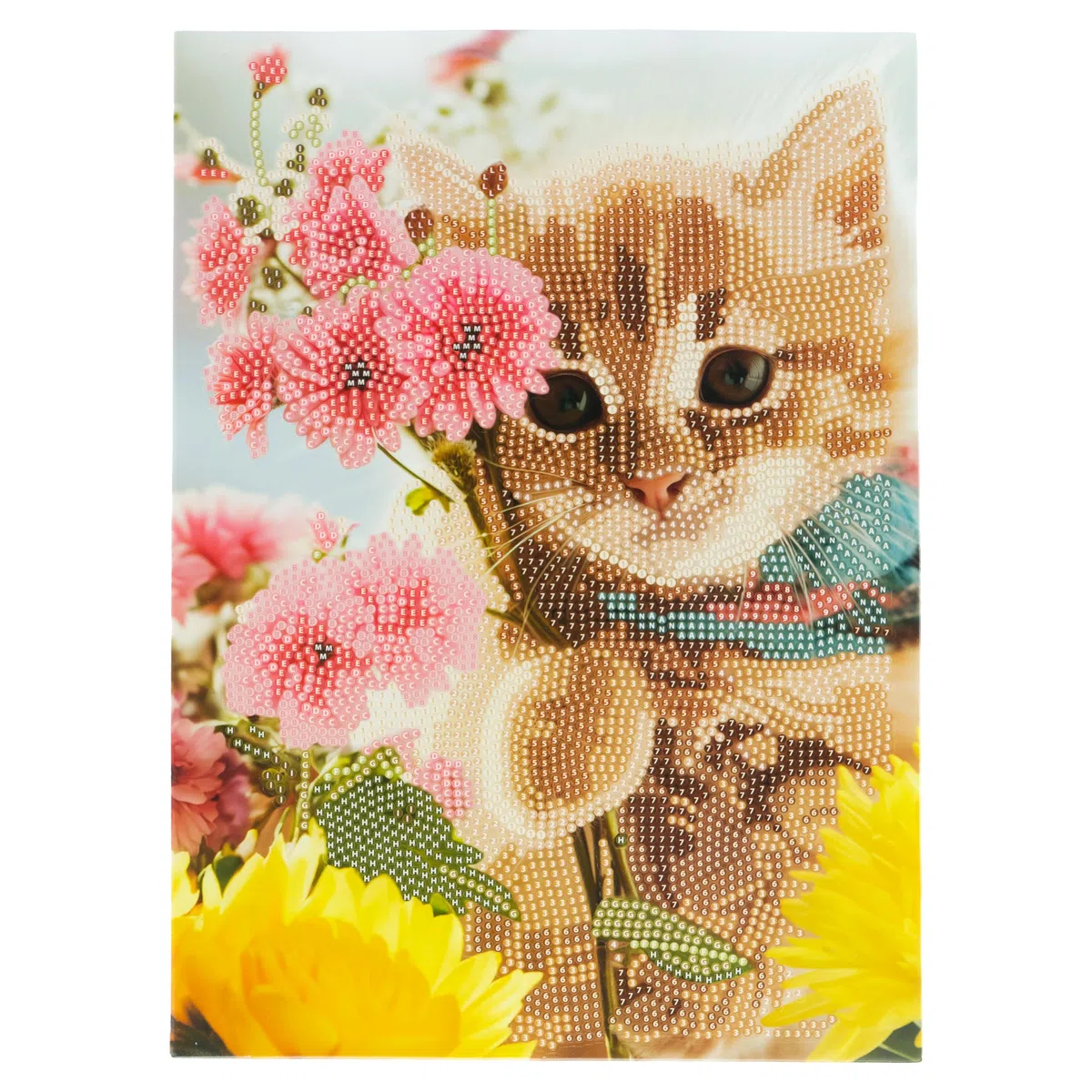 DIAMANTINY Level Up - Nice Group Creative Art, Diamond Painting Kit crea il mosaico, PETS, Kitten