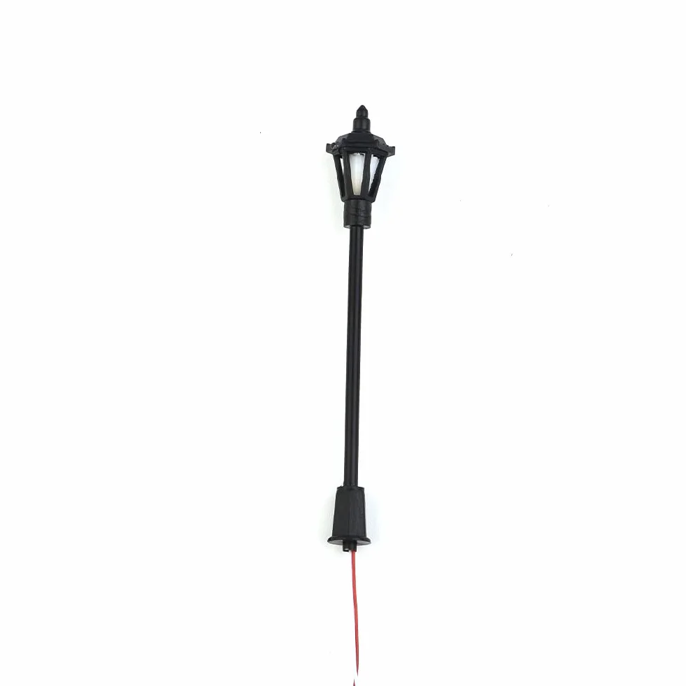 ZYWUOY 40Pcs Modello Lampioni, Modello Ferroviario LED Lamppost Lampade Wall Lights 1:150 Scala 3V Lamppost
