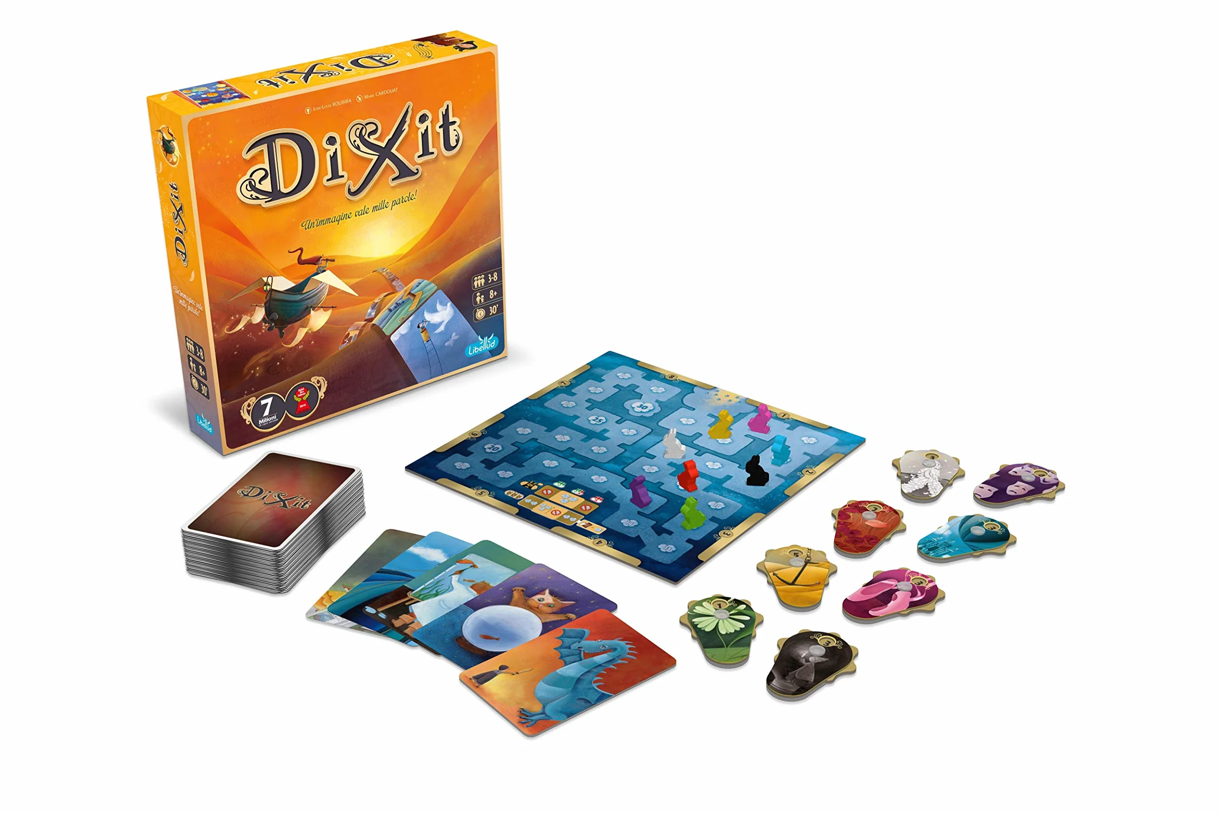 Asmodee Dixit Gioco da Tavolo Immaginazione Fantasia 3-8 Giocatori 8+ Anni Edizione Italiano