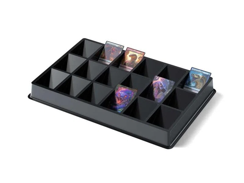 Prophila Collection Carte da collezione Sorting Tray, 18 scomparti, nero