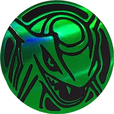 Pokémon Gettone TCG Rayquaza [Verde], diametro 35 mm