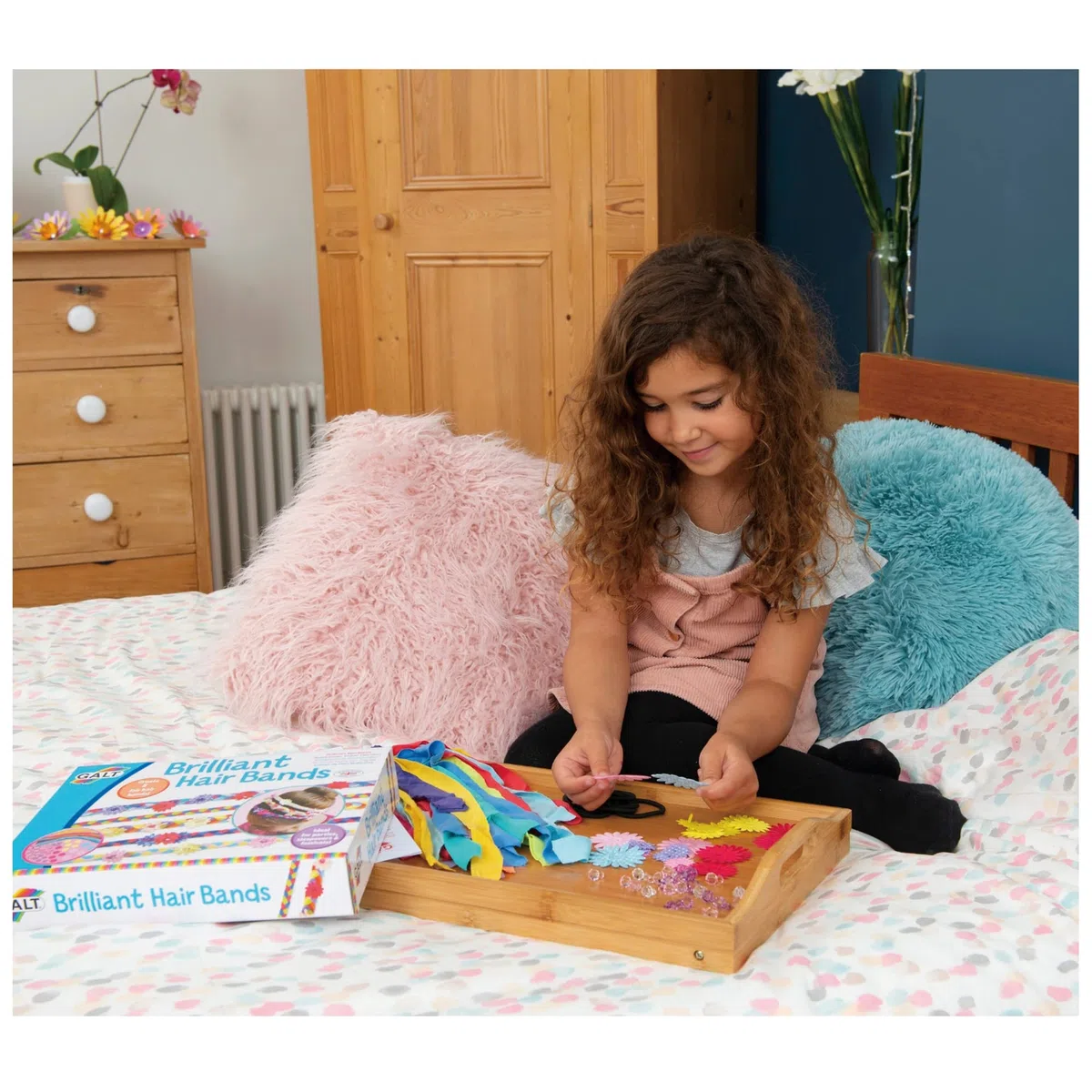 Galt Toys, Brilliant Hair Bands, Kids' Craft Kits, Ages 6 Years Plus