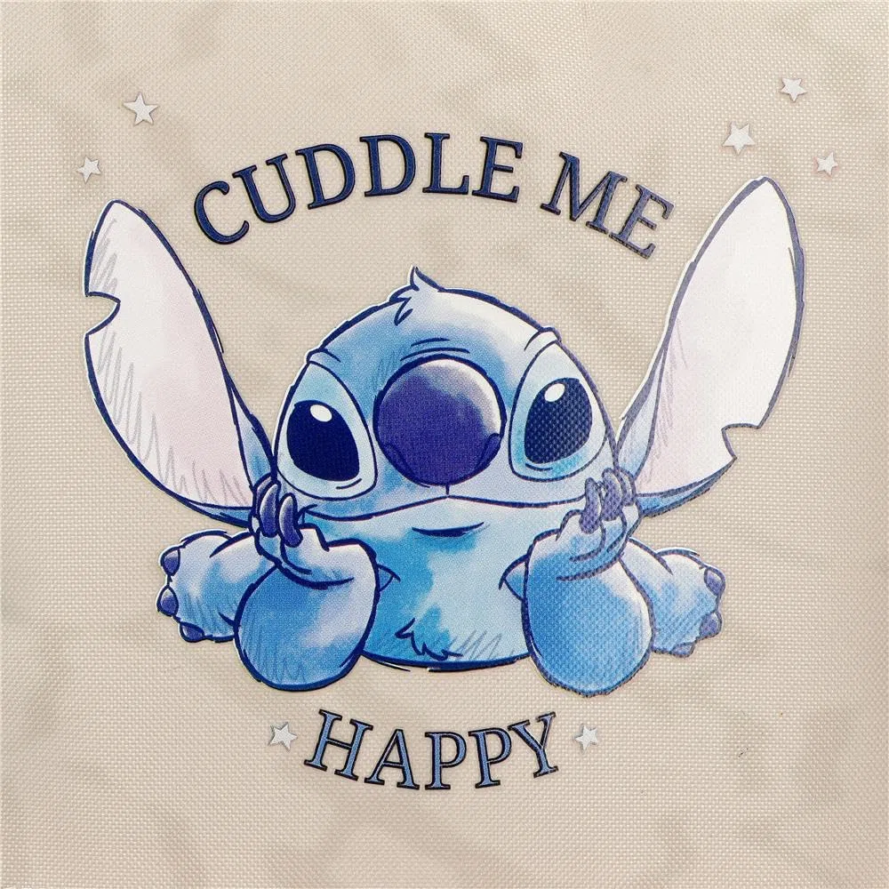 Borsa da toilette Joumma Disney Stitch Cuddle me happy, borsa a tracolla, realizzata in poliestere, spallacci larghi e regolabili che si adattano perfettamente alla schiena. Da Joumma Bags