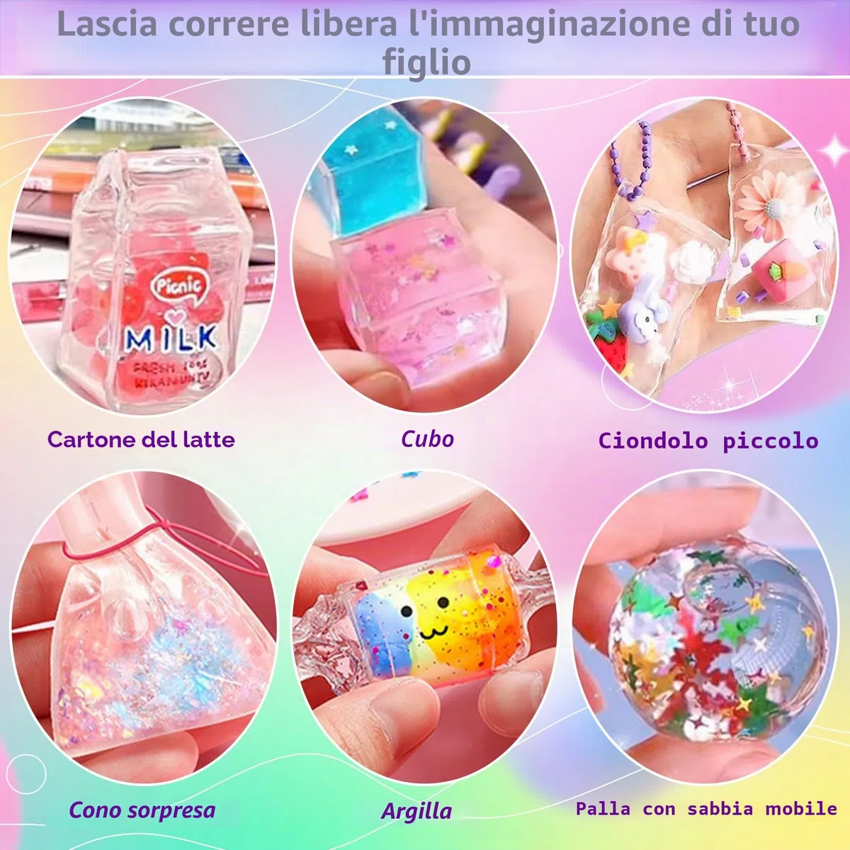 Nano Tape Bubble Kit per bambini – 67 pezzi fai da te, Squishy Giocattoli super elastici per alleviare lo stress e divertimento, Fidget Toys e Party Favors