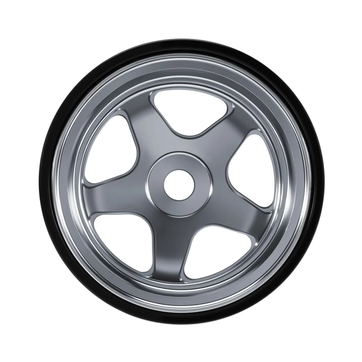 INJORA 0,7" D18 Ruote in Alluminio a 5 Razze con Beadlock per 1/30 Axial SCX30 (W7002)