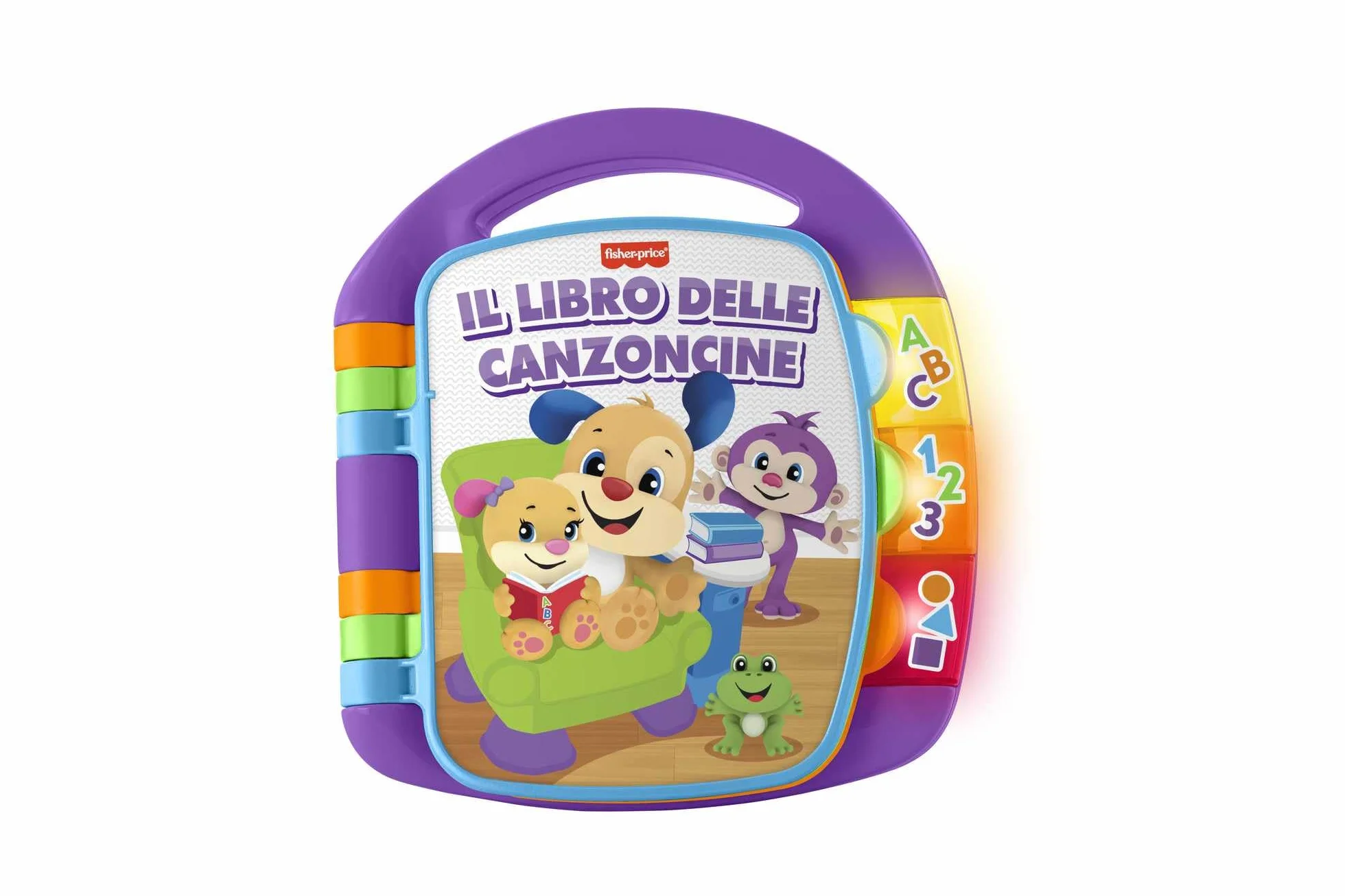 Fisher-Price- Il Libro delle Canzoncine Ridi e Impara, Libricino con Filastrocche che Incoraggiano il Bambino a Girare le Pagine e Cantare, Giocattolo per Bambini 6+mesi, Versione italiana, CDH49