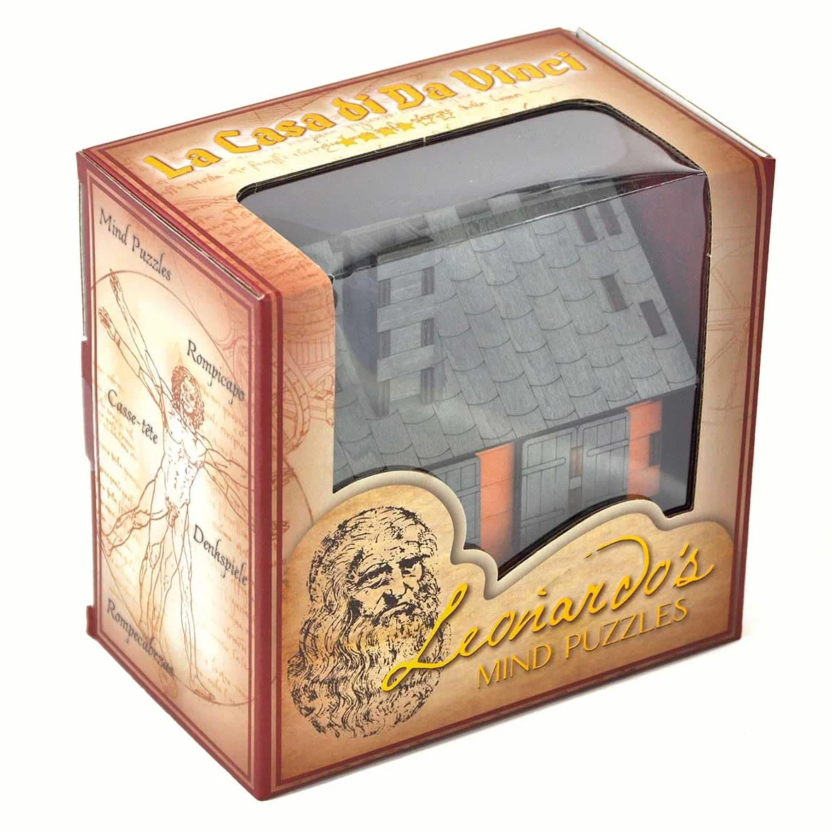 Logica Giochi art. La Casa di Da Vinci - Rompicapo in Legno - Scrigno Segreto - Difficoltà 4/6 Estremo - Collezione Leonardo