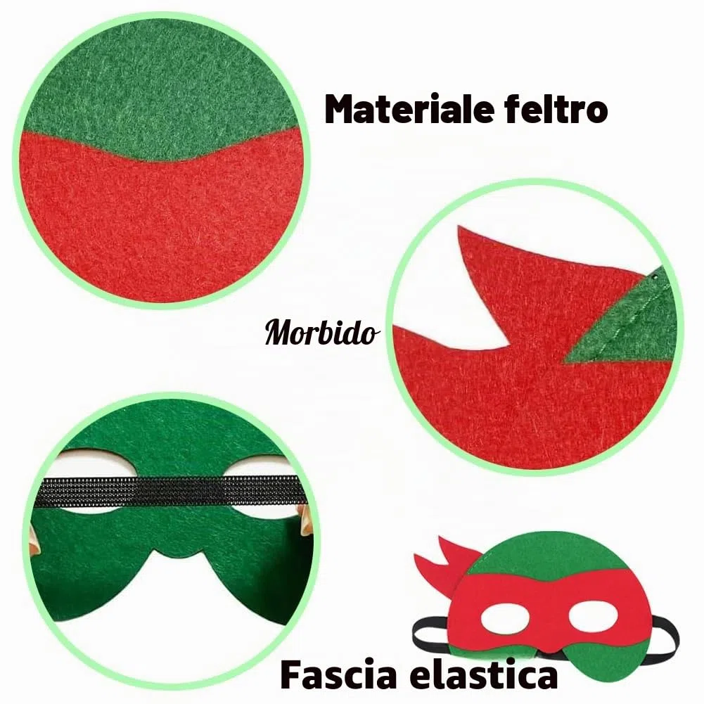 Maschere Bambini Animali Maschere Turtle Maschera Forniture per Feste Mascherata Compleanno Decorazioni Halloween Natale Carnevale