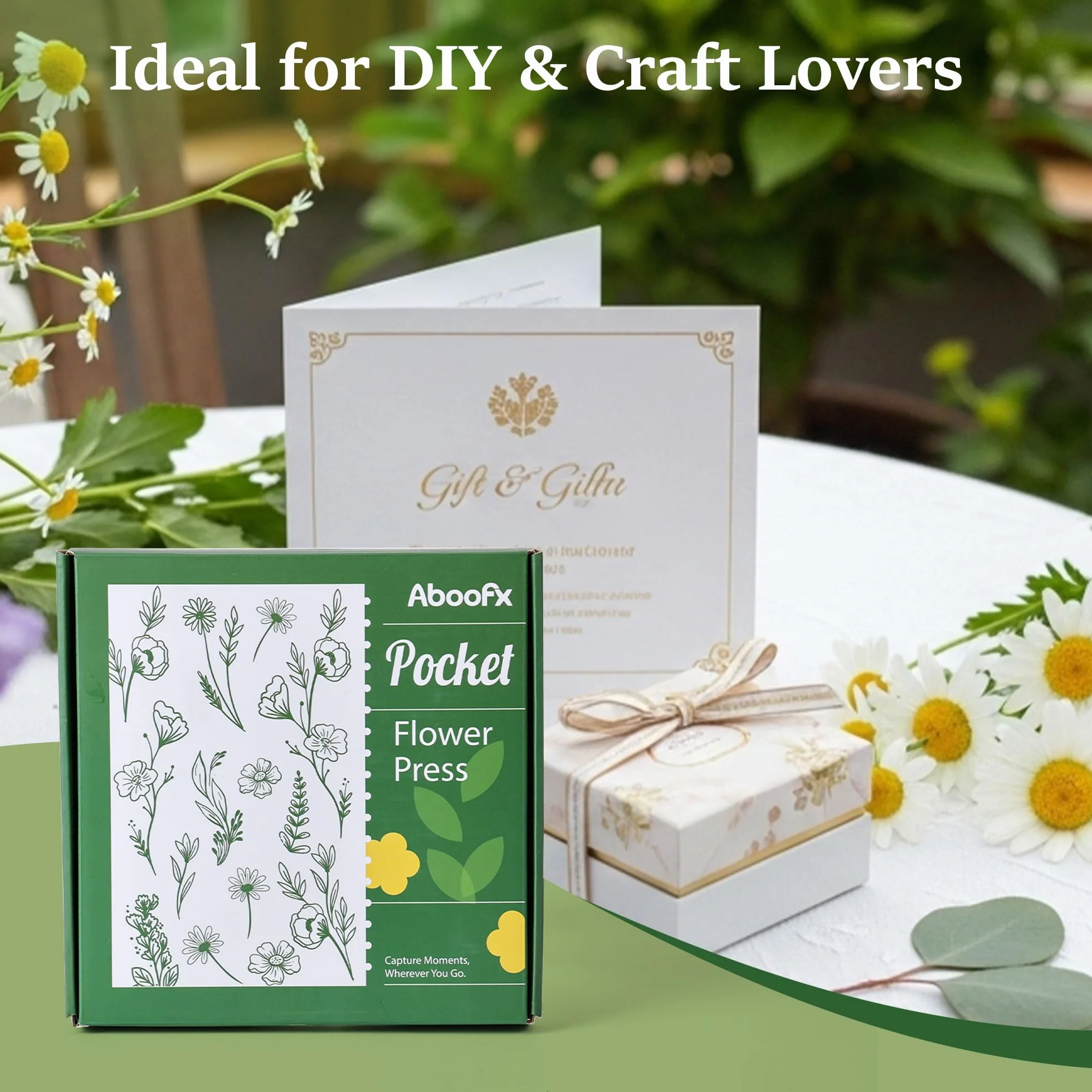 Aboofx Mini libro per fiori, mini kit di conservazione tascabile per pressare piante, micro fiori per esterni per principianti fiori secchi, artigianato, aule, viaggi, 6,3 x 10,2 cm