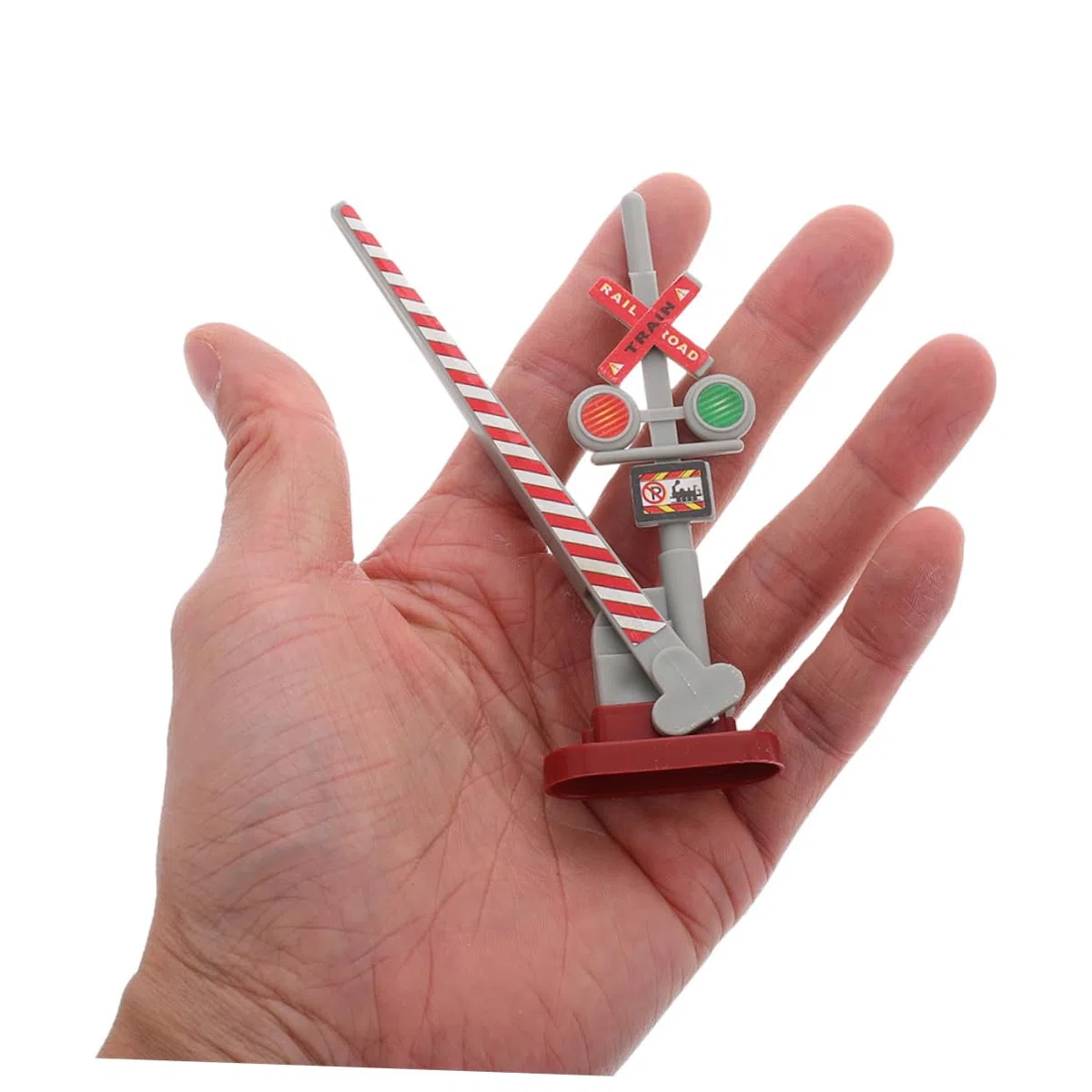 Toyvian 2sets Segnali Stradali Giocattolo e Semafori per Passaggio Accessori per Modelli di Tavoli da Sabbia da Gioco Stradale Luci Funzionali