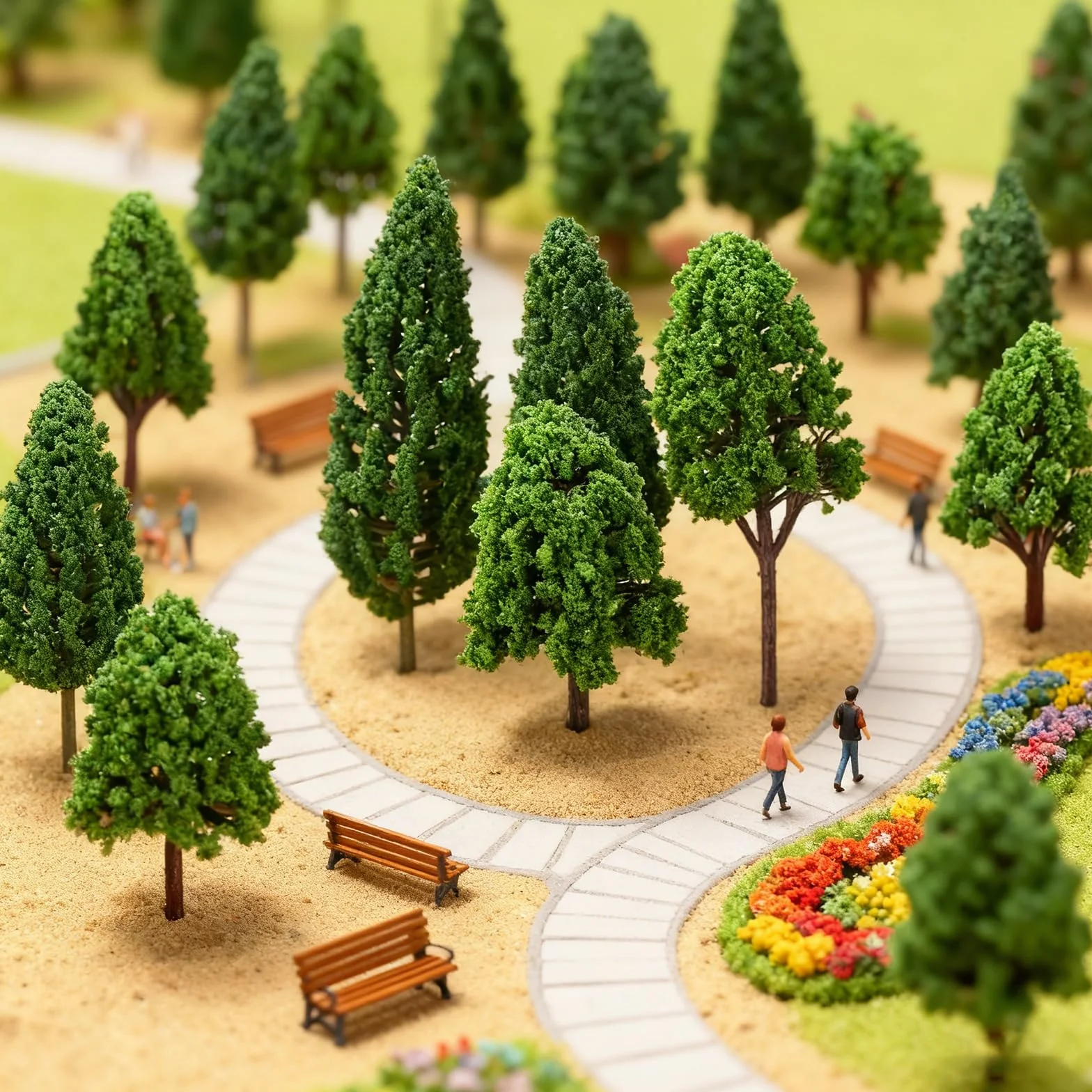 50 Pezzi Alberi Modello Misto, Albero del Diorama Plastic, Albero Misti per Modellismo, Miniatura Alberi Treno per Paesaggio DIY, Paesaggi in Miniatura, Tavolo di Sabbia, Modello di Paesaggio 4- 10 cm