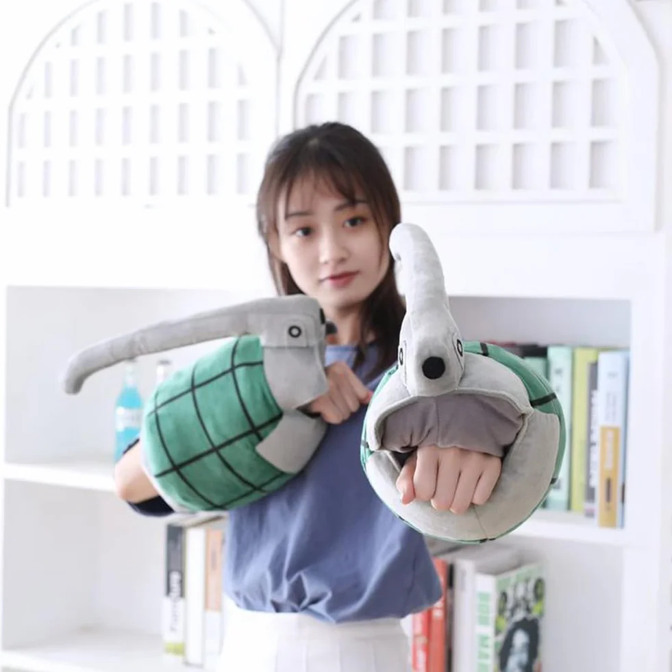Roffatide Anime Peluche Cuscino Cosplay Guanti a forma di granata Cuscini 2 pezzi